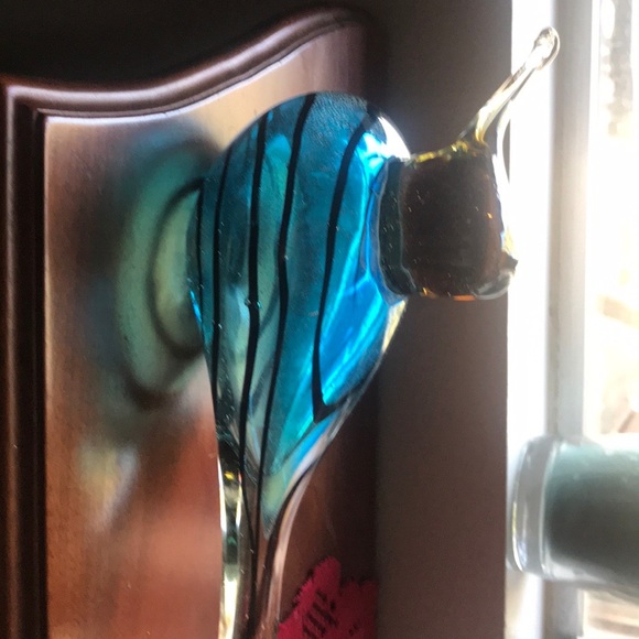 Blue Glass Bird - Picture 2 of 2